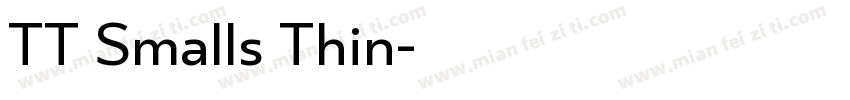 TT Smalls Thin字体转换